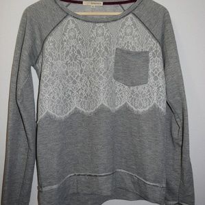 Sweater with Lace Detailing